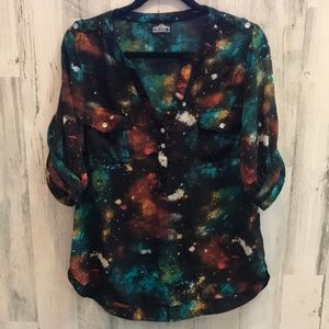Angie Galaxy pattern top size L